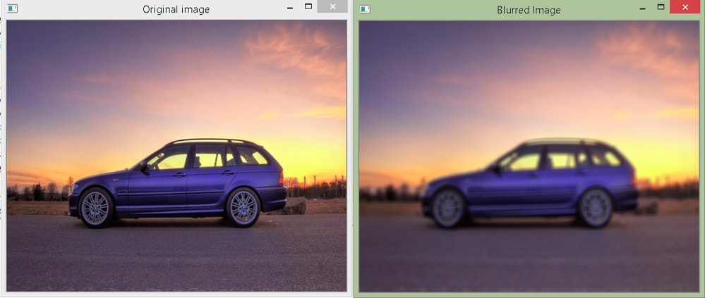 Image Smoothing output