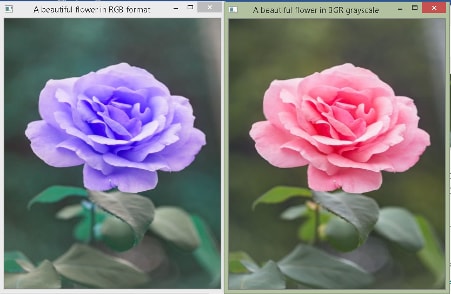 image bgr of Python OpenCV: