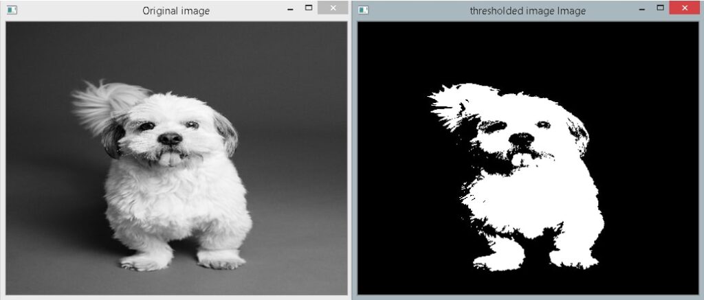Image Thresholding output