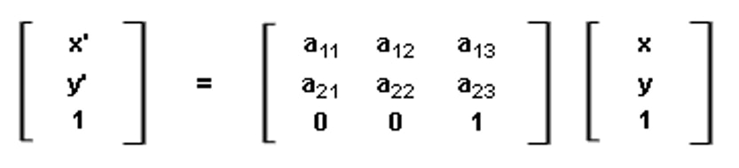The transformation matrix